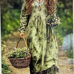 🆕Elegant Floral Long Sleeve Dress